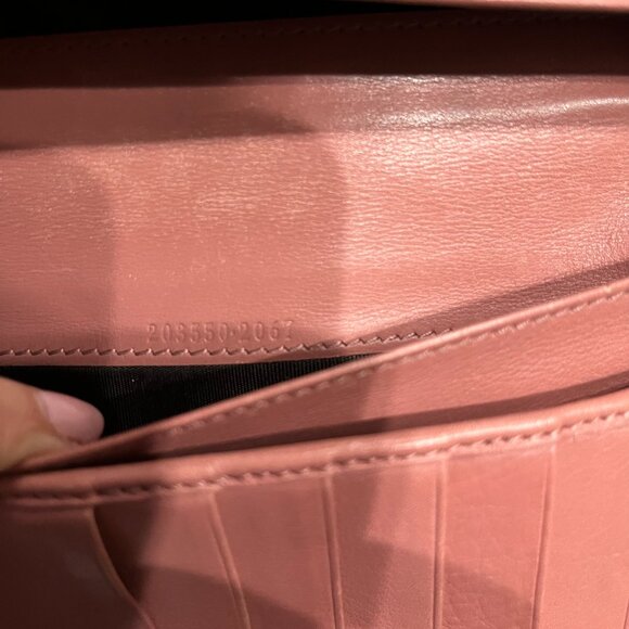 Gucci Purse + Wallet Set: Monogram Jolicoeur Pink Gold Tote & Heart Clasp Wallet - Picture 13 of 16